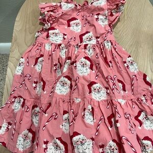 Pink Chicken Christmas Pink and Red Dress